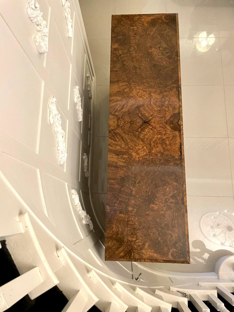 Outstanding Quality Antique Victorian Burr Walnut Credenza/Sideboard - Image 7